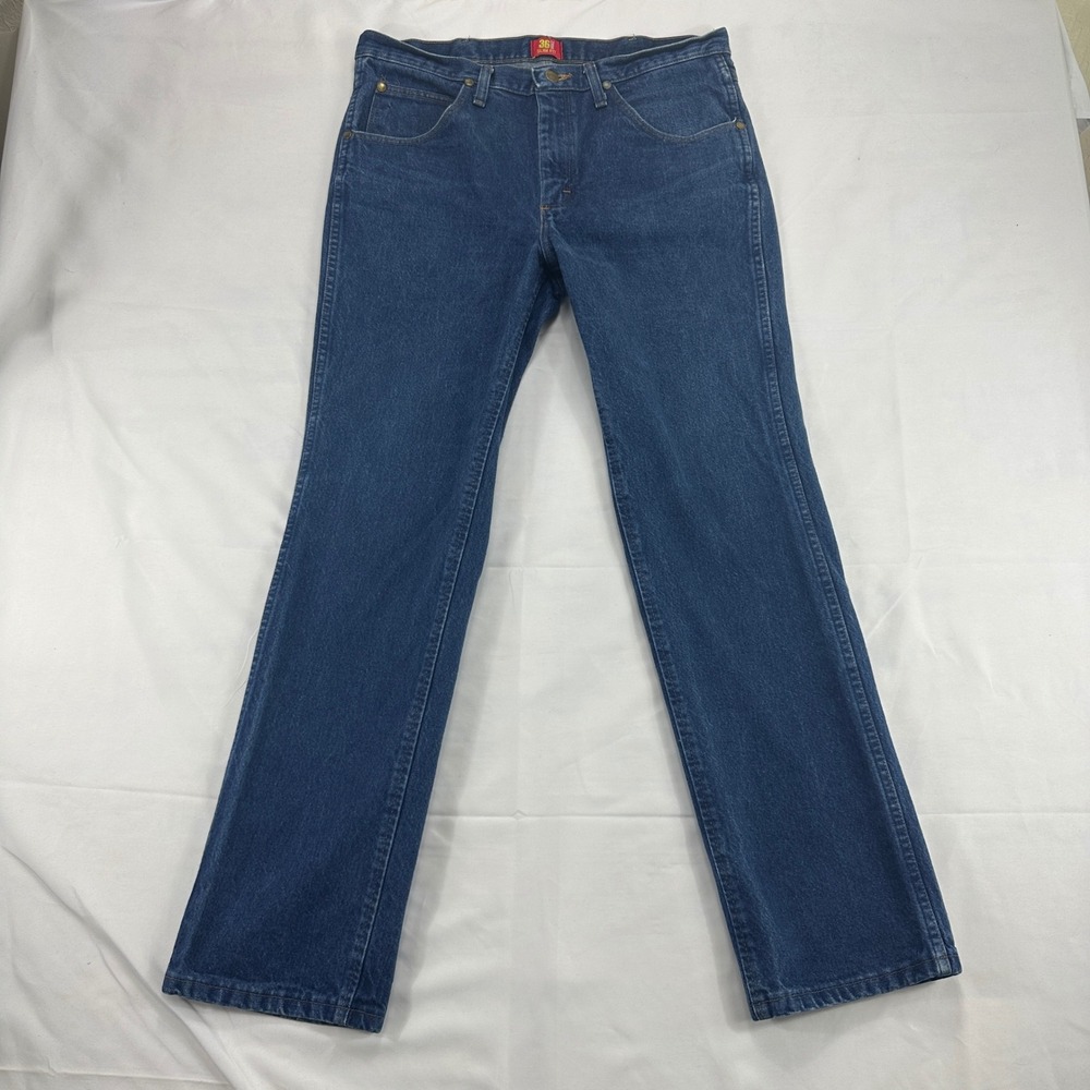 Wrangler Jeans Mens 36 Slim Fit Blue Denim Cowboy Western Workwear Classic‎